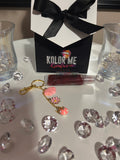 Squeeze Tube Lip Gloss w/ Charm Keychains