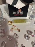 Squeeze Tube Lip Gloss w/ Charm Keychain