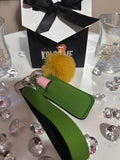 Pom Pom Keychain w/ lip gloss
