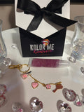 Squeeze Tube Lip Gloss w/ Charm Keychain