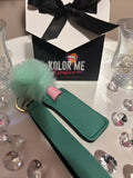 Pom Pom Keychain w/lip gloss