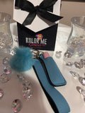 Pom Pom Keychain w/ lip gloss