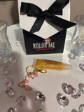 Squeeze Tube Lip Gloss w/Charm Keychain